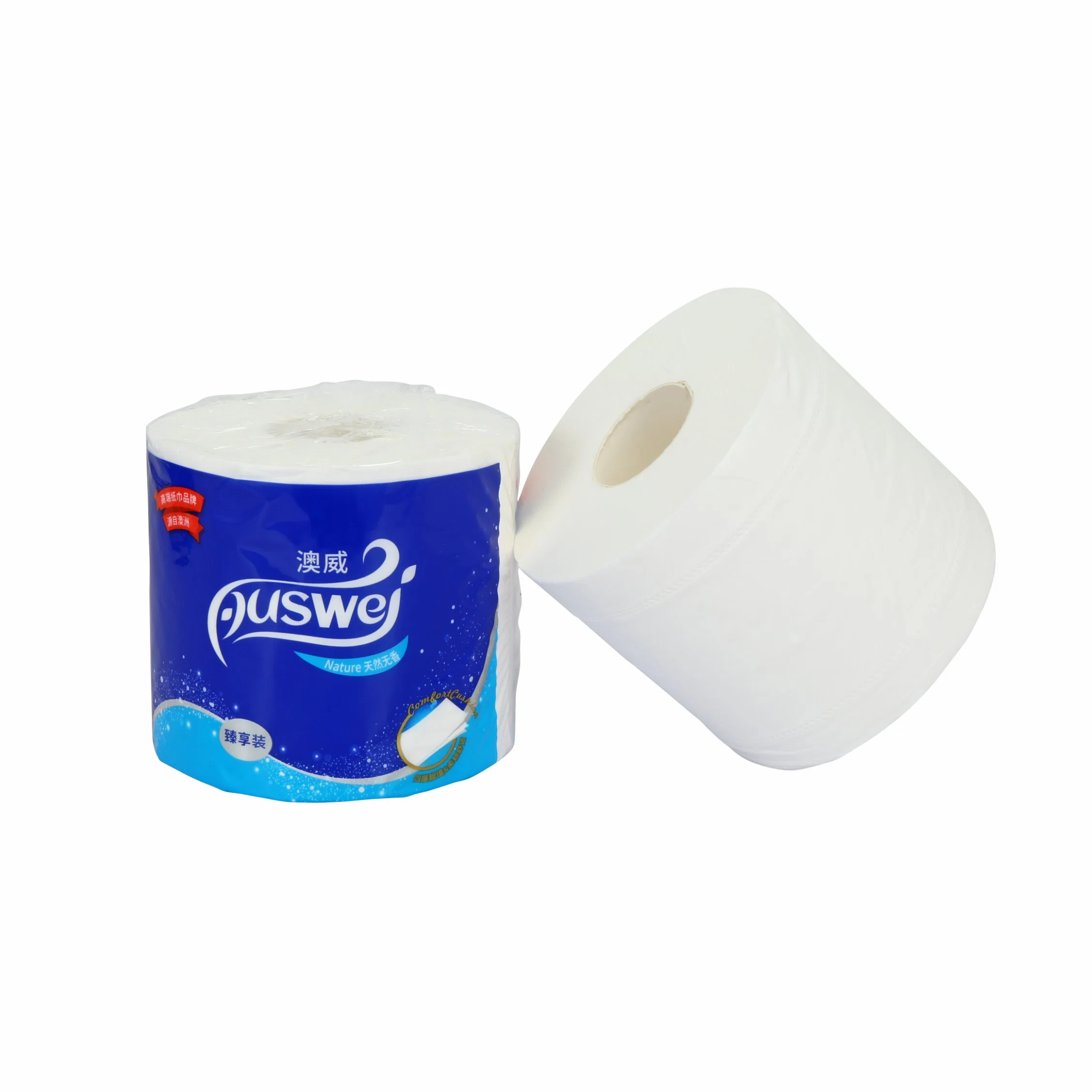 ISO Certification 200g Toilet Paper 4 Ply with Embossing Bathroom Papre