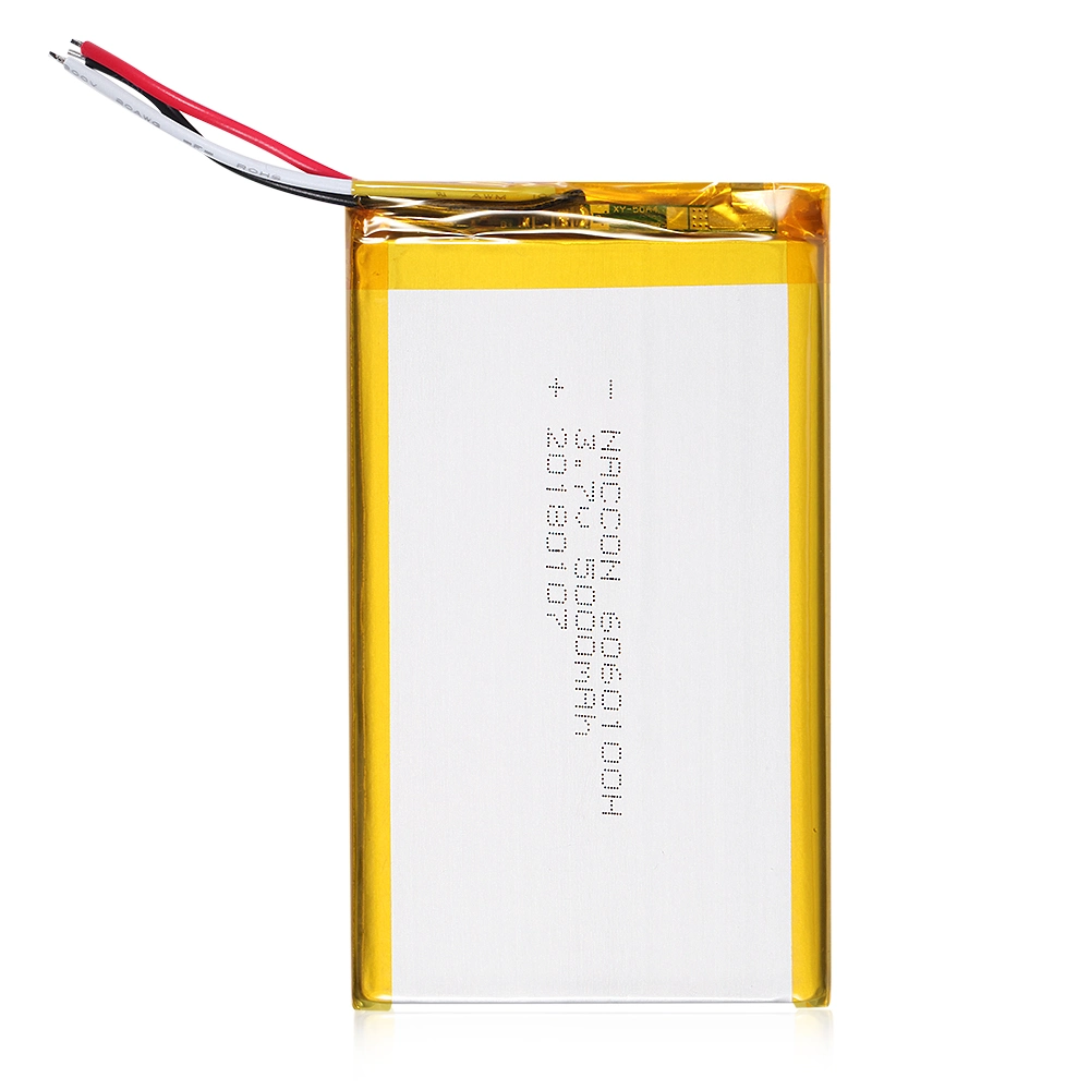 6060100 5000mAh Lithium Polymer Battery Pack with Wires and PCB