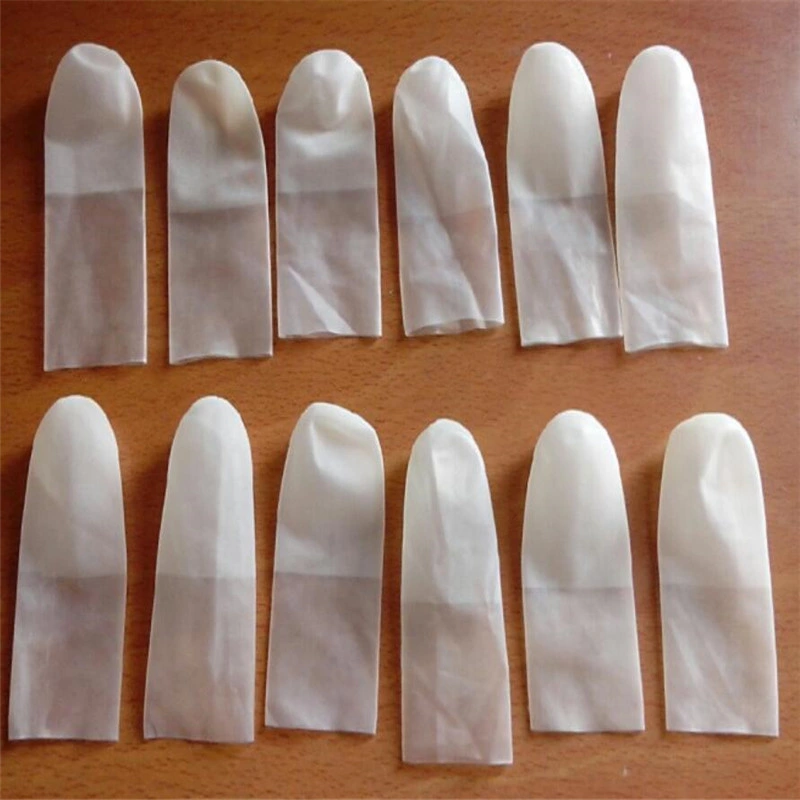 White Latex Finger Cots Without Powder for Cleanroom (EGS-02)