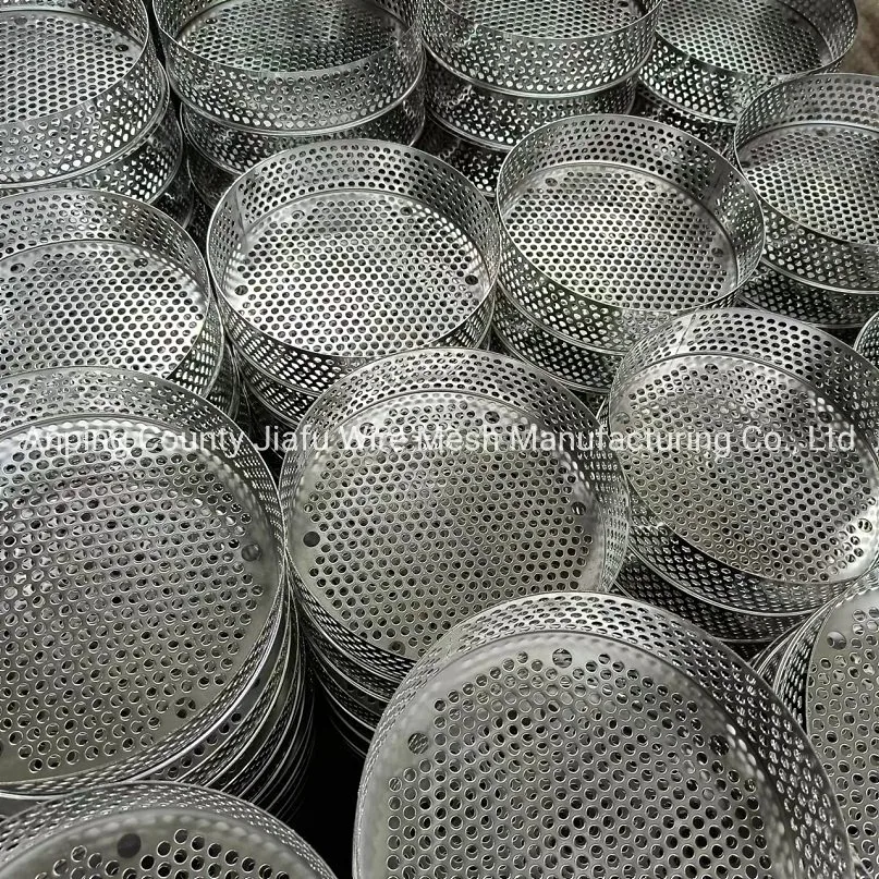 SS304 Round Type Perforated and Weavied Filter Screen