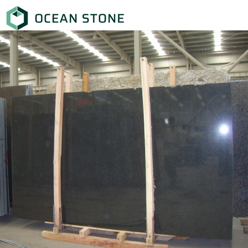 Polished India Black Granite for Kitchen Countertop