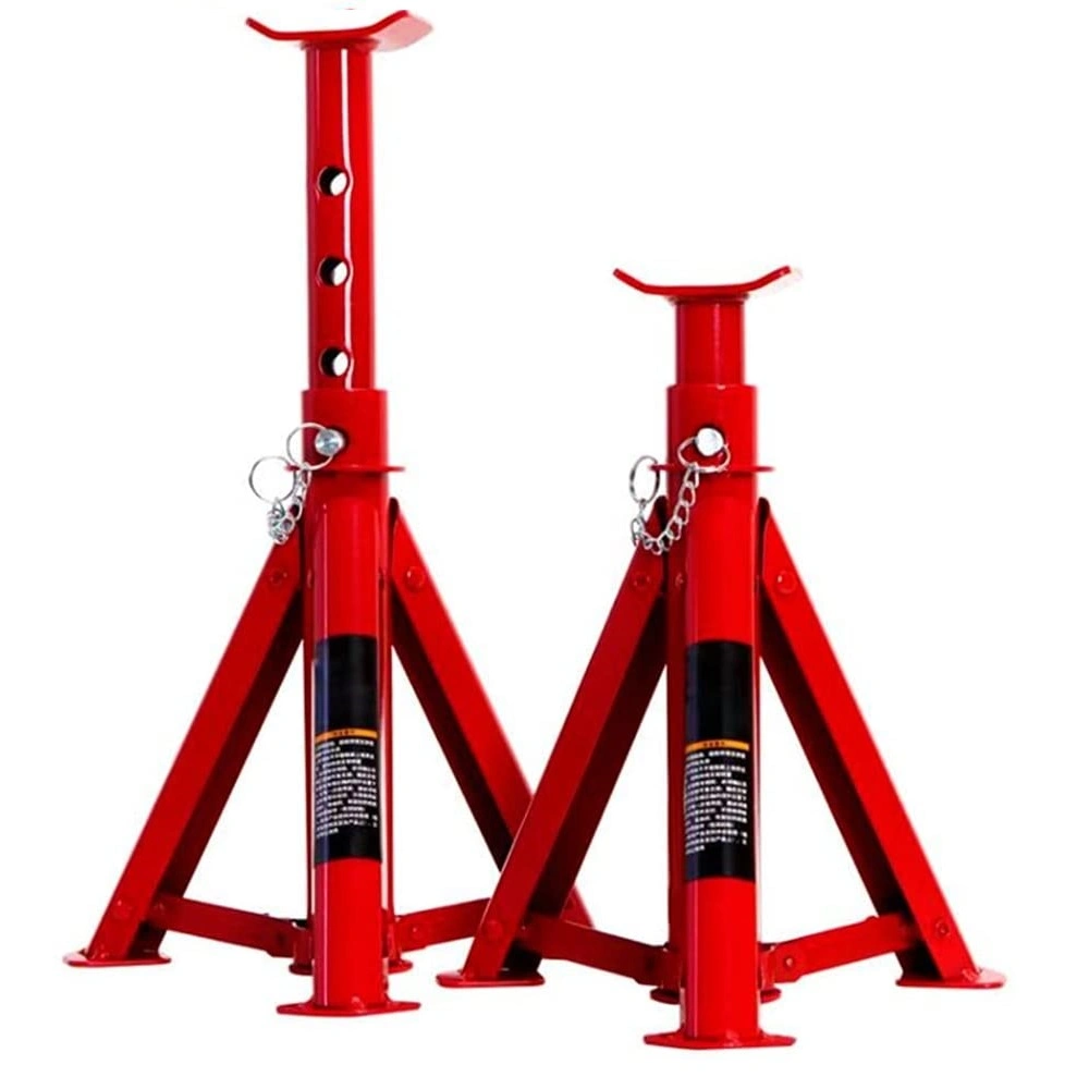 2tonne Capacity Pair of Foldable Axle Jack Stand in Red Auto Repair Tools (38120202)