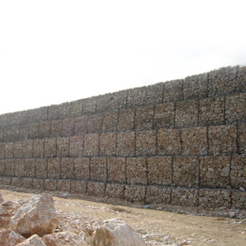 Gabion Mesh for River Slope Protection Flood Control Galvanized Lead Wire Cage