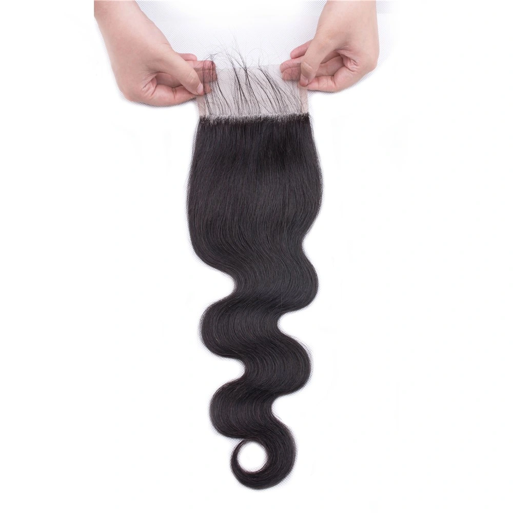 Riisca Natural Black Color Human Hair Extension of Straight