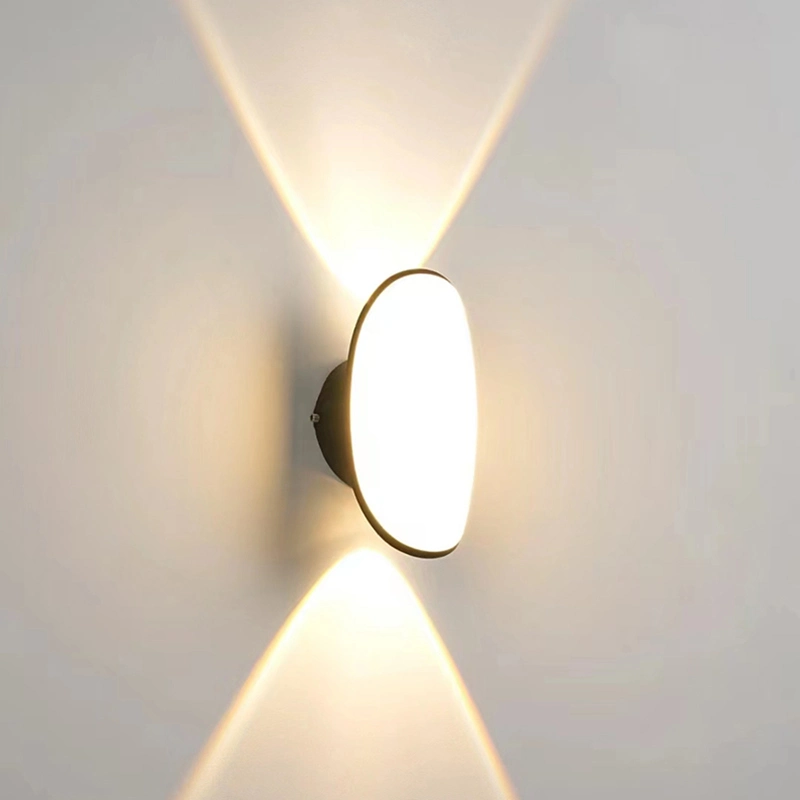Внутреннее освещение Черный металлический светодиодный современный Creative Living Room Corridor Настенный светильник