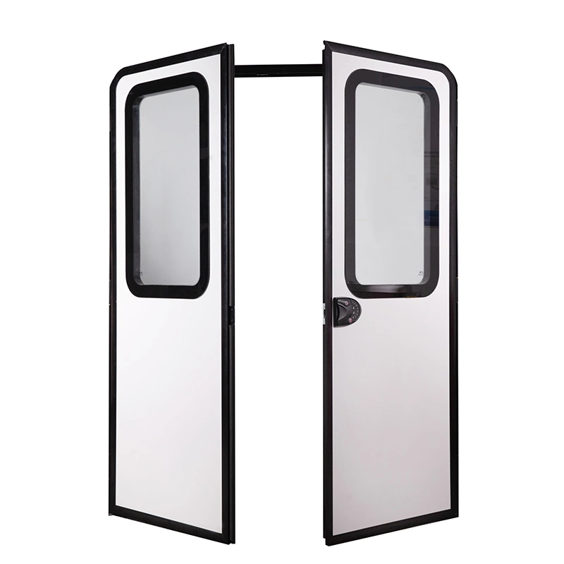 Maygood Double-Opening aluminio Puertas de entrada Puerta batiente para autocaravana cámper Tráiler coches modificados