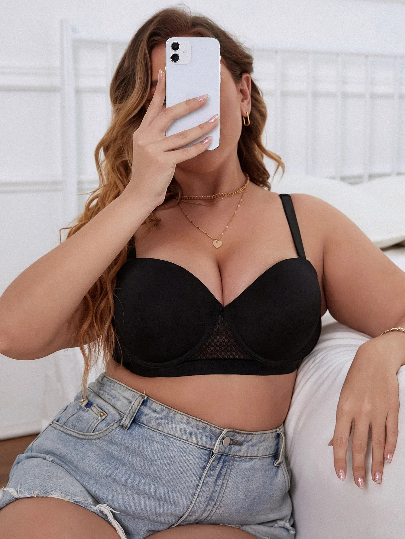 Sexy Plussize Push up Bra mujeres Semi-Cup