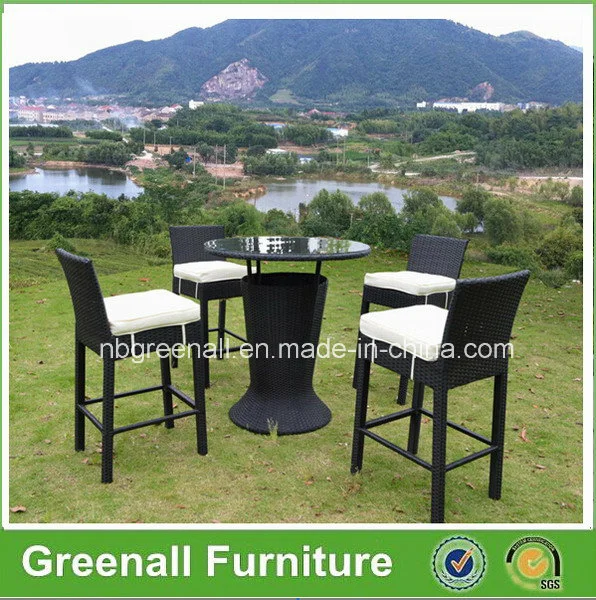 Wholesale/Supplier Outdoor Used PE Rattan Garden Bar Table and Chair Sets Furniture