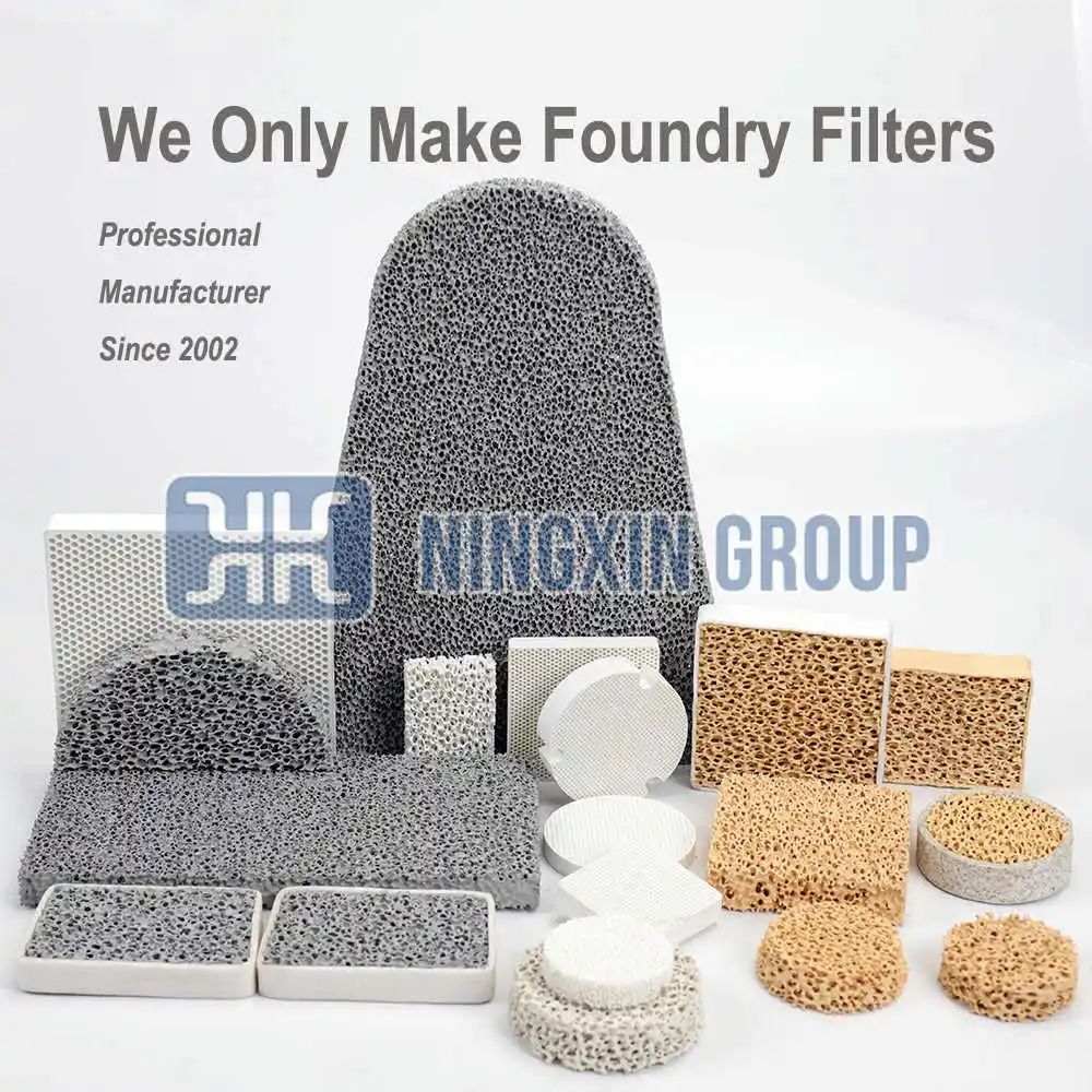 Molten Metal Cff Sic Filter Foundry 40X40X15mm 40*40*15mm 20ppi Filtration