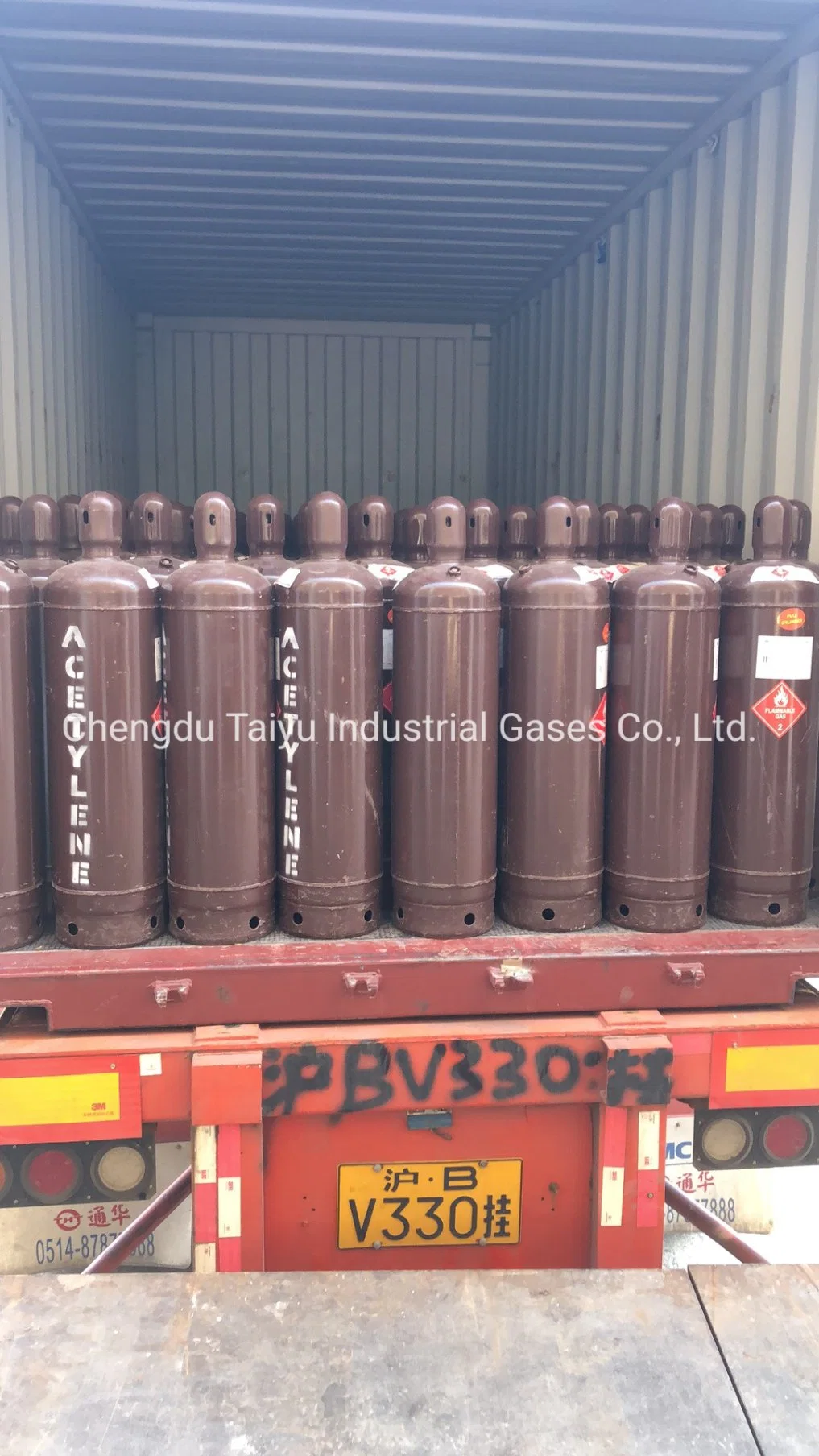 Factory Directly Supply China High Purity Gas Dissolved Acetylene C2h2 Gas Price Welding Gas Filling in Acetylene Cylinder