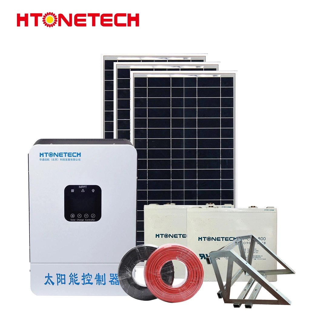 Htonetech Portable off Grid Home Solar Energy System Manufacturing China Система солнечной энергии 5000 Вт 45017 Вт 48В 200ah хранение энергии