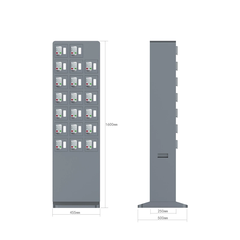 Coined Operation Digital Locker Cell Phone Charging Machines Mobile Phone Charge Stations Kiosk