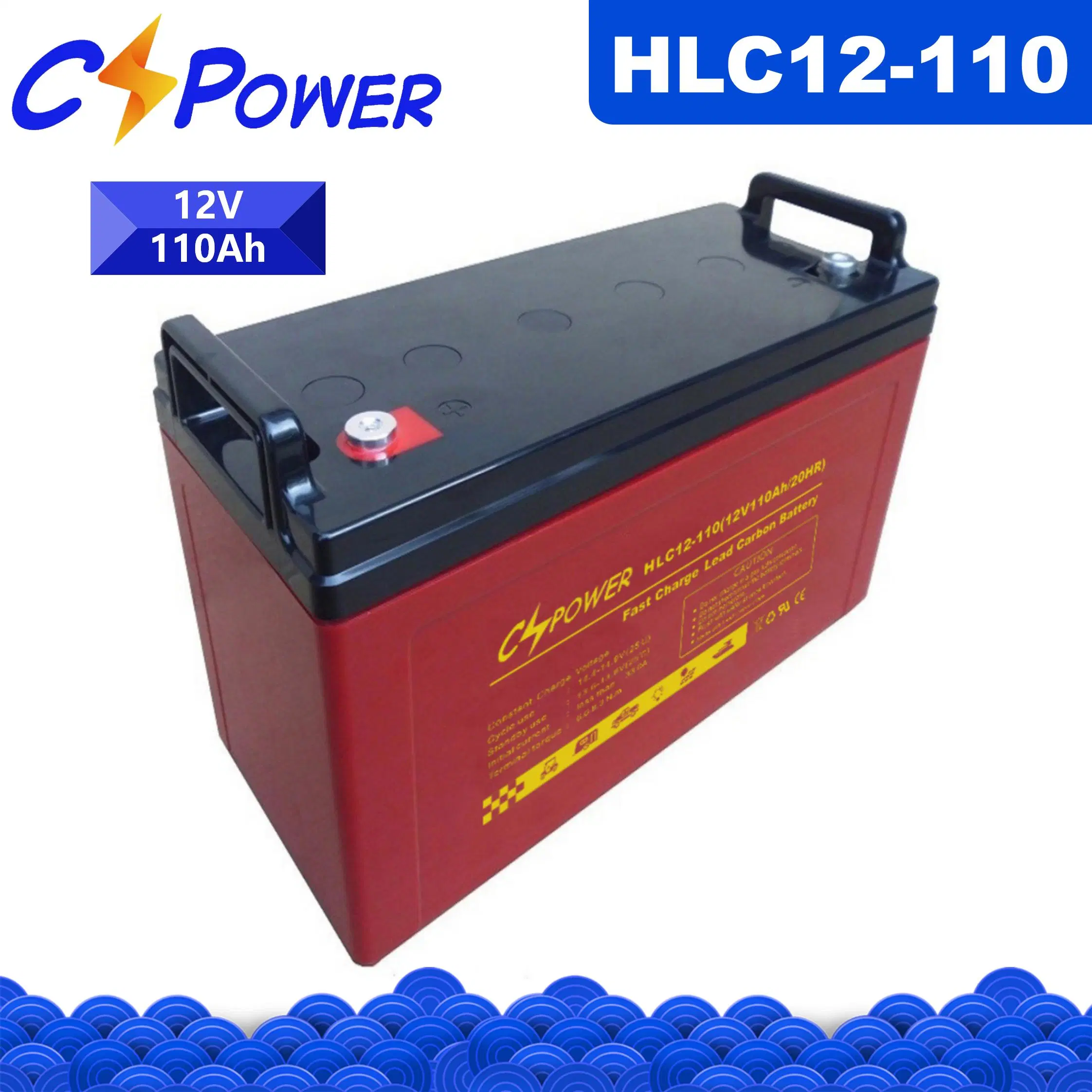 Cspower 12V110ah Good Quality Deep Cycle Lead Carbon Battery UPS/Solar/Telecom/Data Center/Lighting