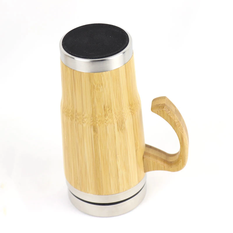 Stainless Steel Bamboo Vacuum Cup New Style Customized Logo