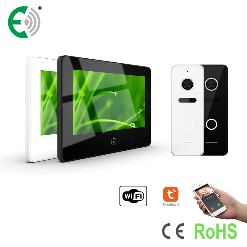 4-Wire WiFi HD Touch Screen Video Doorphone Intelligent Monitoring System