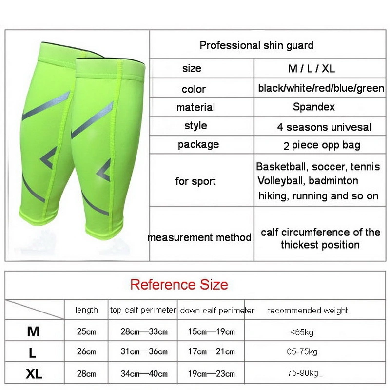 Basketball Football Leg Shin Guards Soccer Protective Calf Sleeves Cycling Fitness Calcetines Compresion Running