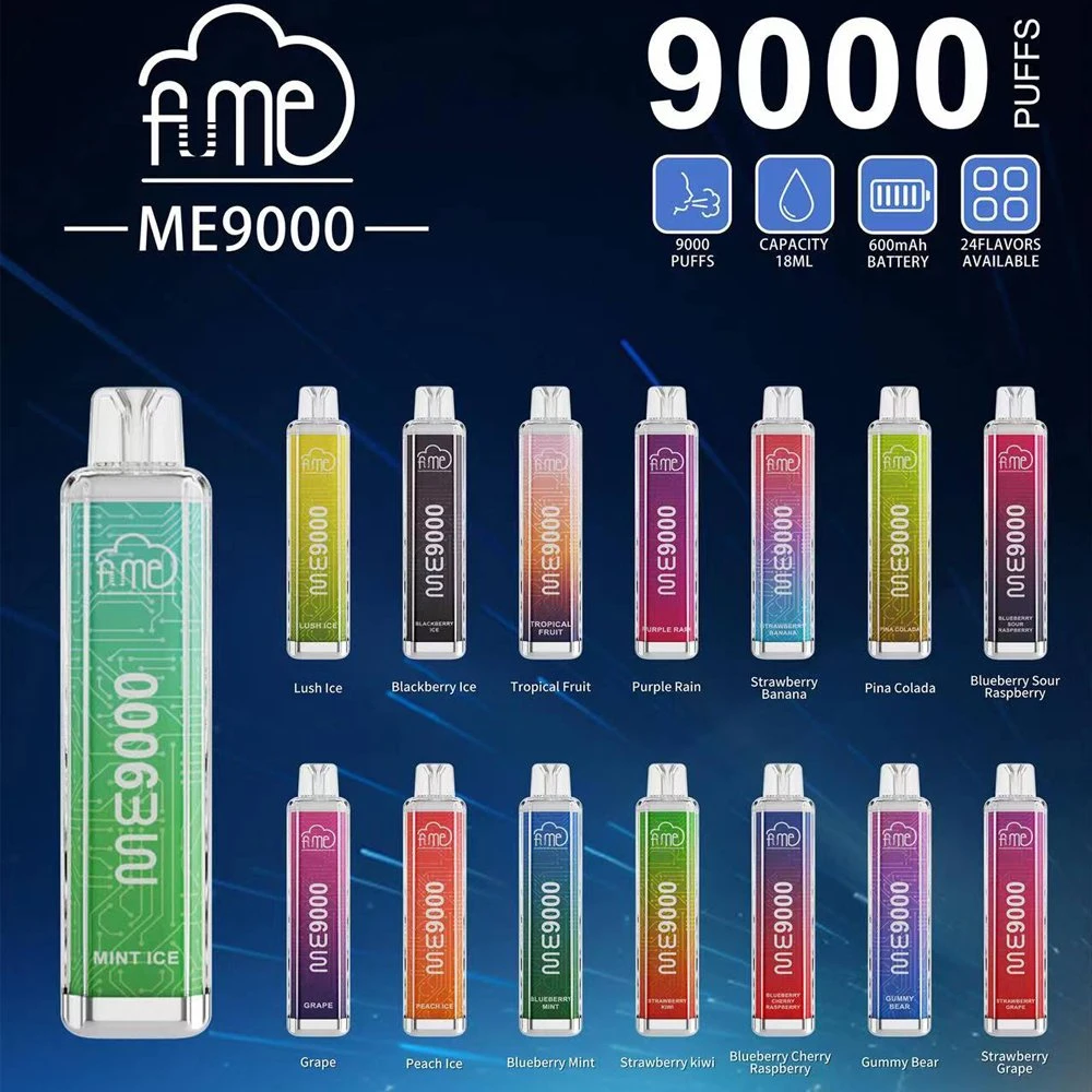 Mayorista I VAPE Fume me 9000 Puffs Disposable Electronic Cigarette VAPE bolígrafo 18mah 600mAh recargable VAPE Pod