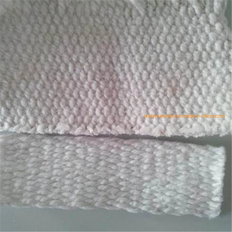 1260c Fireproof Curtain Ceramic Fiber Cloth Textiles with Steel Wire for Kiln Furnace Stove Fire Door Sealing, Bio Soluble Fibre Wool Mineral Cotton with Ss