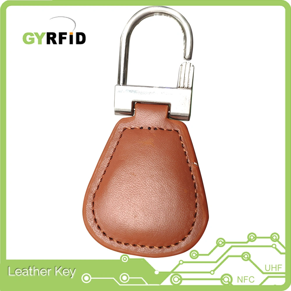 New Leather RFID Keyfob with MIFARE DESFire Chip (KEL14)