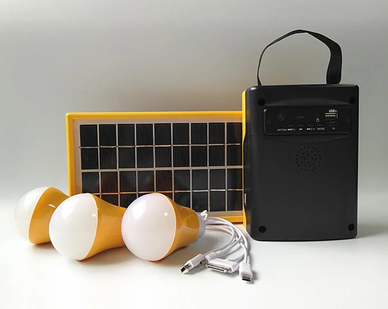 Générateur solaire portable d'urgence 20 W avec TV et ventilateur