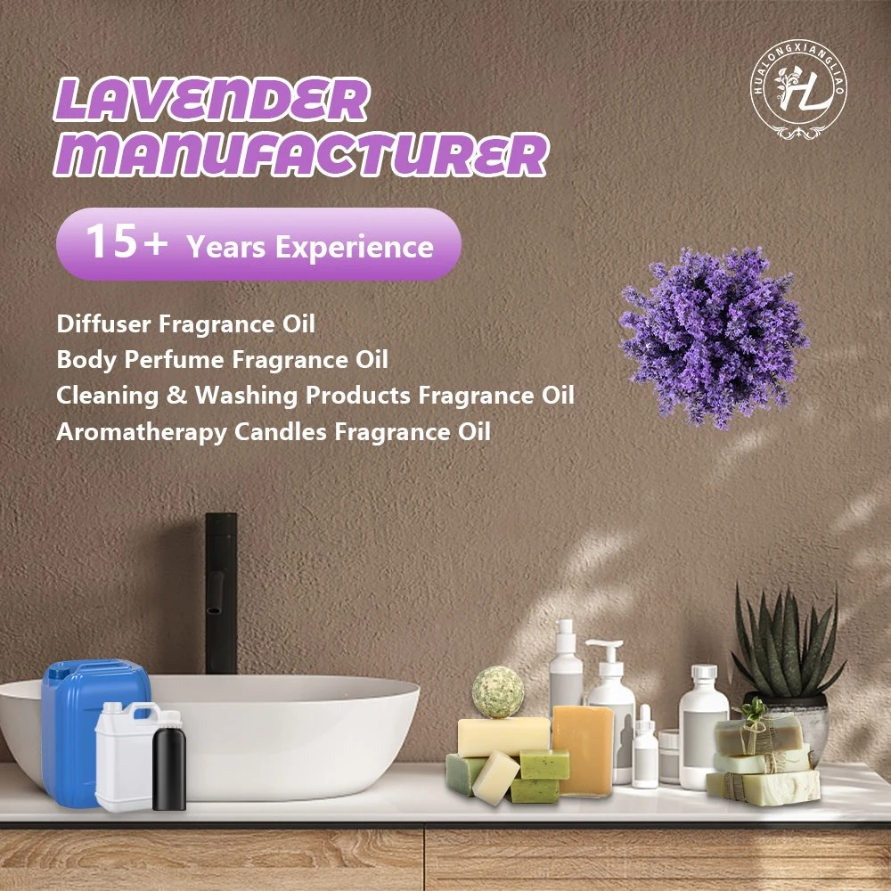 Hl- Natural Perfume Fragrance Oils Manufacturer, Bulk Highly Concentrated Lavender Fragrance Oil for Scented Soap Making Long Lasting & Sample Free