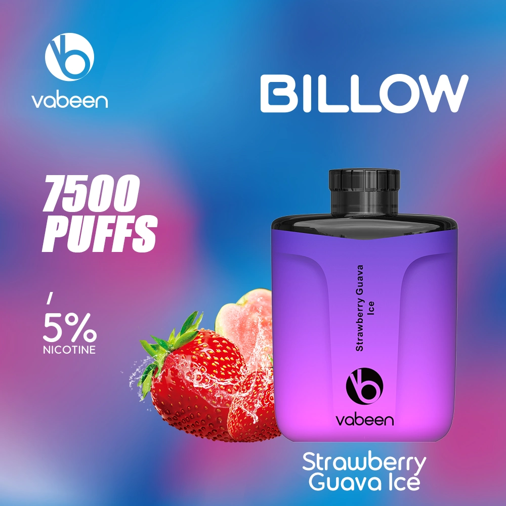 Design estético único e 15 sabores deliciosos Vabeen billow 7500 Puffs recarregáveis descartáveis Mini Ecig