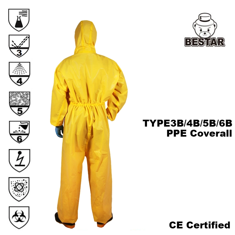 Semi Closed Yellow Bestar 1PCS/Bag, 25PCS Per CTN Apparel Overall