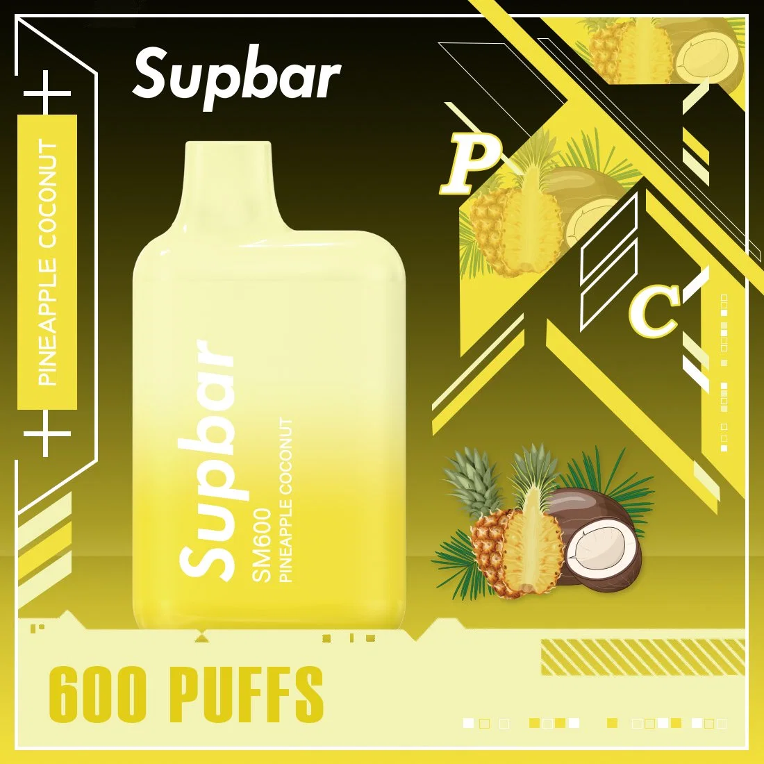 Supbar Sm600 Puffs Caja desechable para dosis VAPE lápiz desechable OEM E-Cigarette Bar desechable VAPE