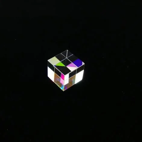 Custom Big Size Crystal Optical Glass or Infrared Material Cube X-Cube Prism