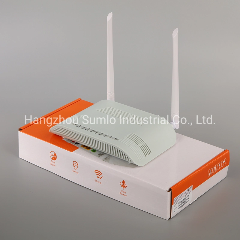 GPON ONU 1GE+1Fe+CATV+WiFi ONU für FTTX-Zugriff über FTTH