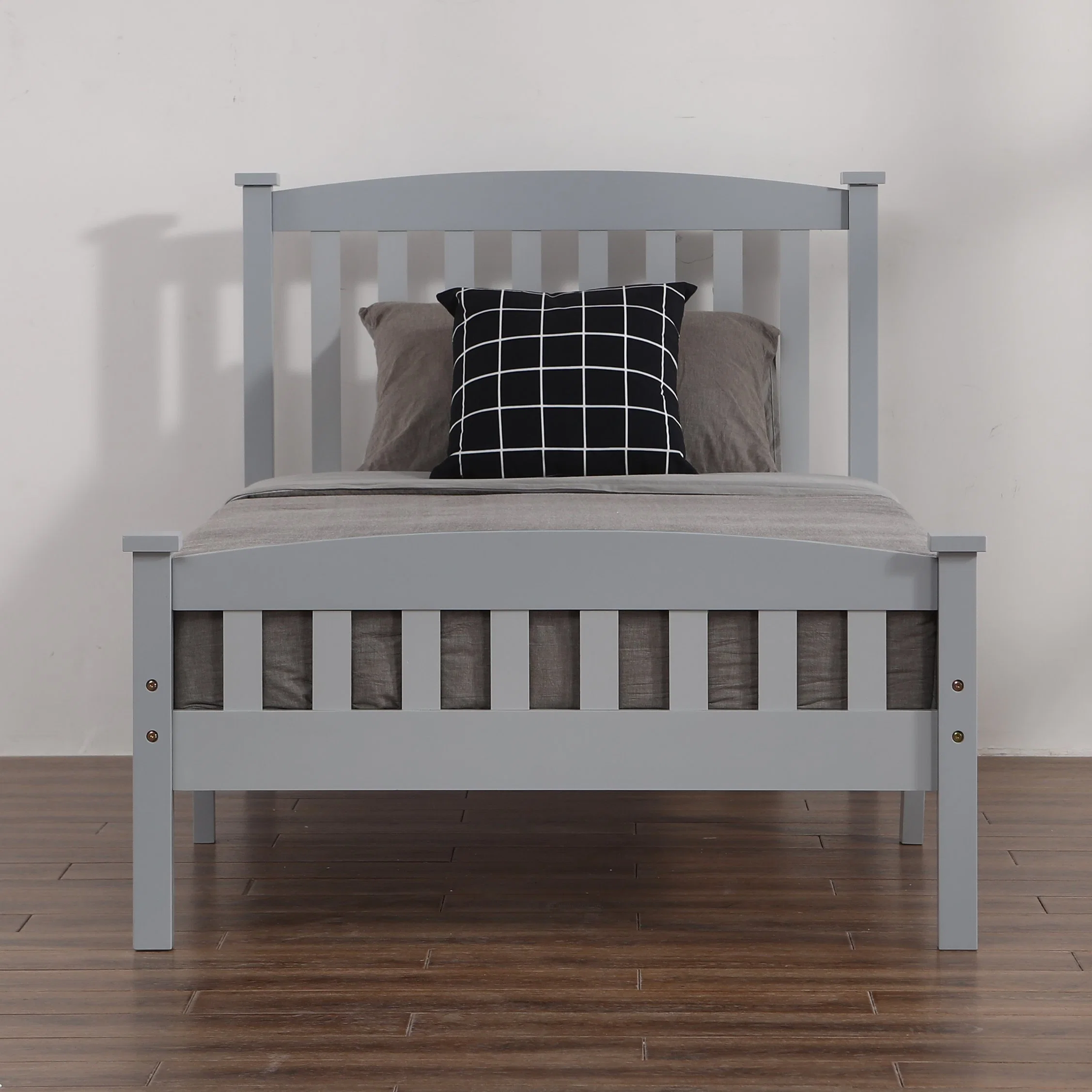 Modern Solid Wood Painted Single/Twin Bed China Wholesale/Supplier Bedroom Furniture