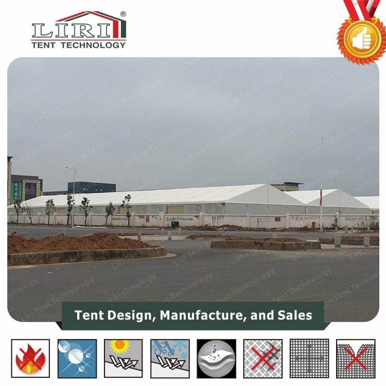 20X100m Aluminum and PVC Tents Connect Together Used as Warehouse