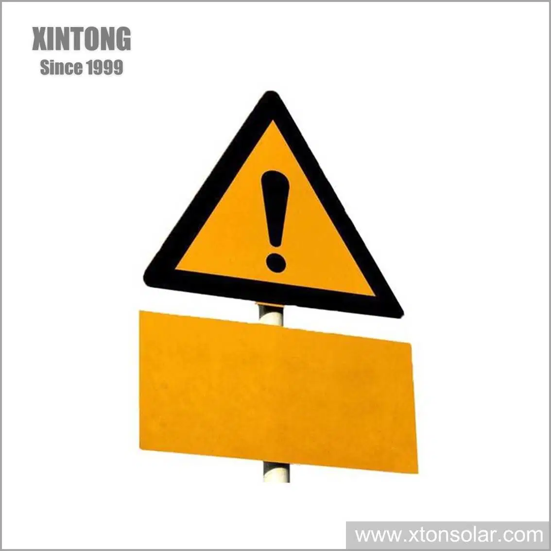 High quality/High cost performance  Roadway Safety Signs Hospital Xintong 60mm Warning Board Triangle Traffic Sign