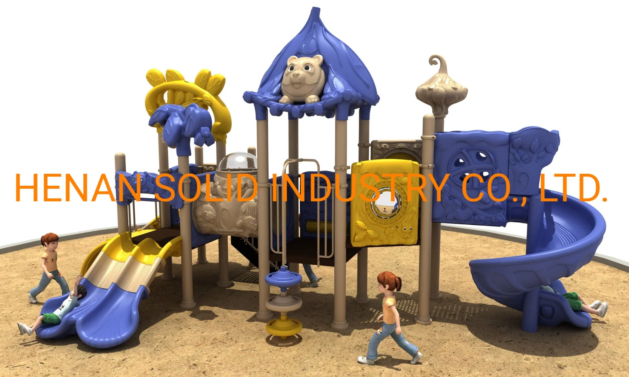 Customized Kids Outdoor Playground Equipment Slide Playing Items for Kids