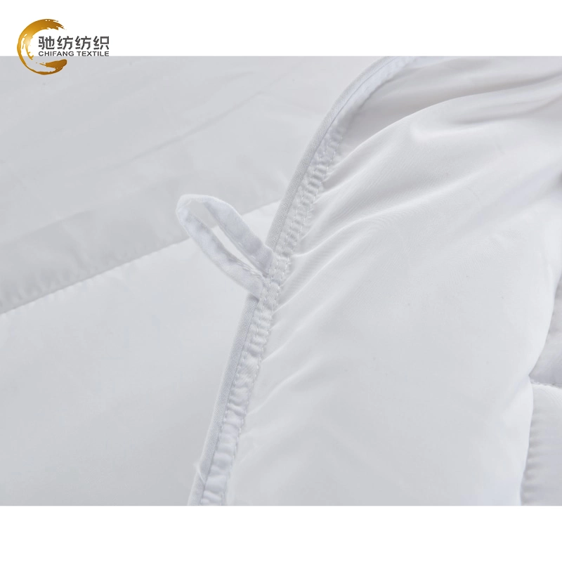 Gros hôtel de haute qualité Blanc 350GSM Down Alternative Microfiber Comforter Bed Duvet Quilt.