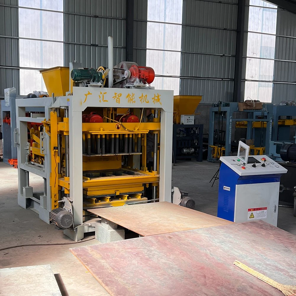 Qt4-25 Semi Automatic Solid Hollow Cement Concrete Block Making Machine