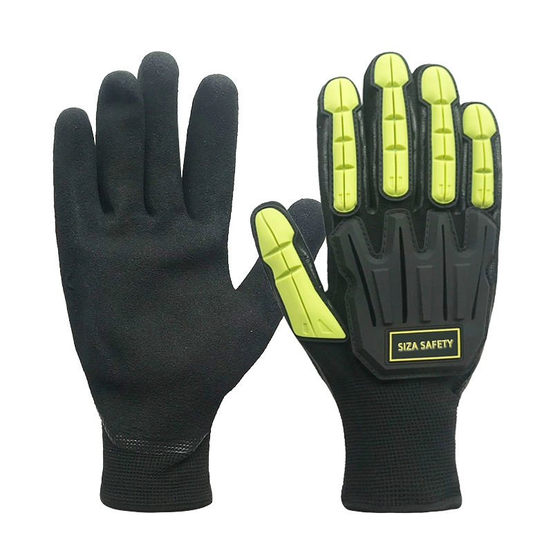 13G Polyester Seamless Knitted High Dexterity PU Work Gloves