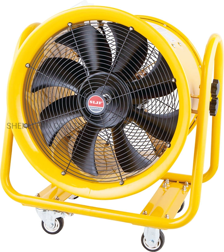 400-500mm Hand-Pushing Ventilation Duct Fan with Adjustable Stand and Wheels