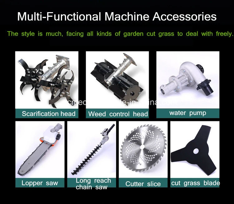 Газоне косилка Четырехтактный рюкзак с бензиновым двигателем прополка машины мини скарификатора машины