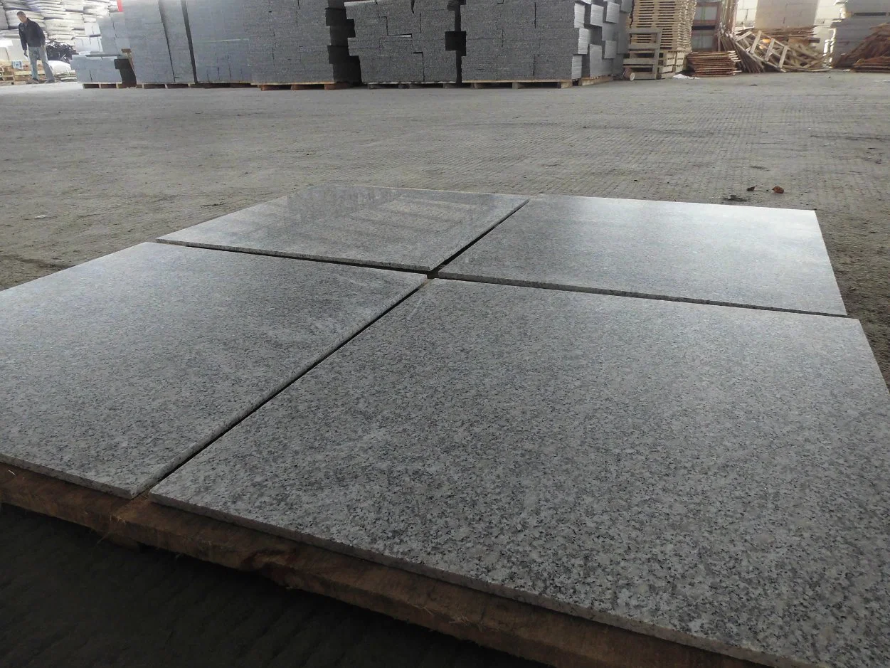 Chinese Grey Granite G602 Rosa Grey Polished Granite Flooring Tile Flamed Granite Pavers for Landscaping