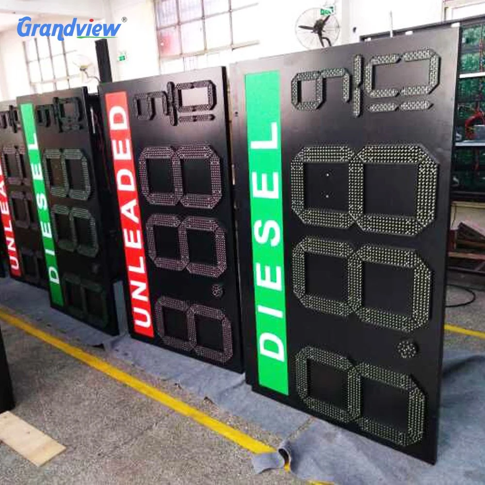 Gas Fuel Price Sign 7 Segment Large LED Digits Sign Board Price with Clip 88.88 Gas Price LED Display