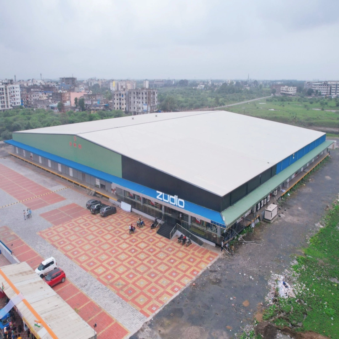 Prefabricated Light Steel Structure Industrial Prefab Metal Workshop Hall Modular Warehouse Building