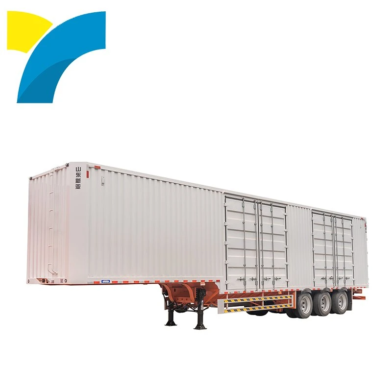 3 essieu camion 40FT conteneur transport remorque agricole 13m Semi-remorque de transport de la caisse de transport du charbon