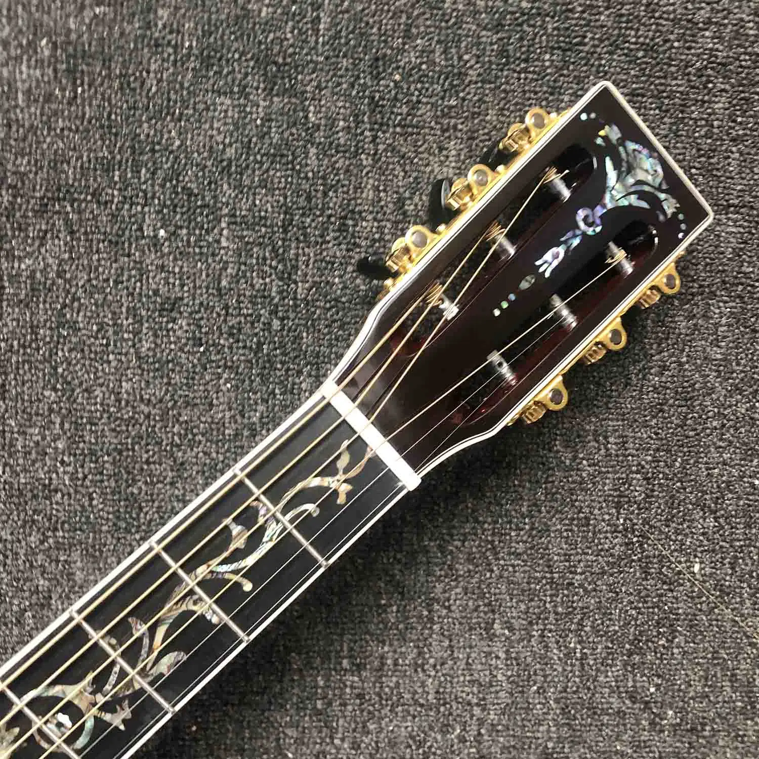 Custom Life Tree Inlay One PCS Neck 44.5mm Nut Acoustic Guitar