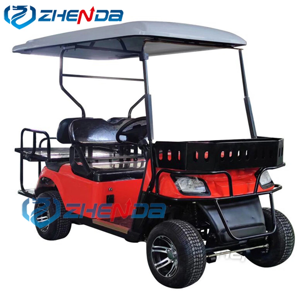 LiFePO4 Solar Powered Cooler Ion Battery 12V Lithium Battery 8 Seater 48V 72V Vintage Electric Push Golf Cart with Remote