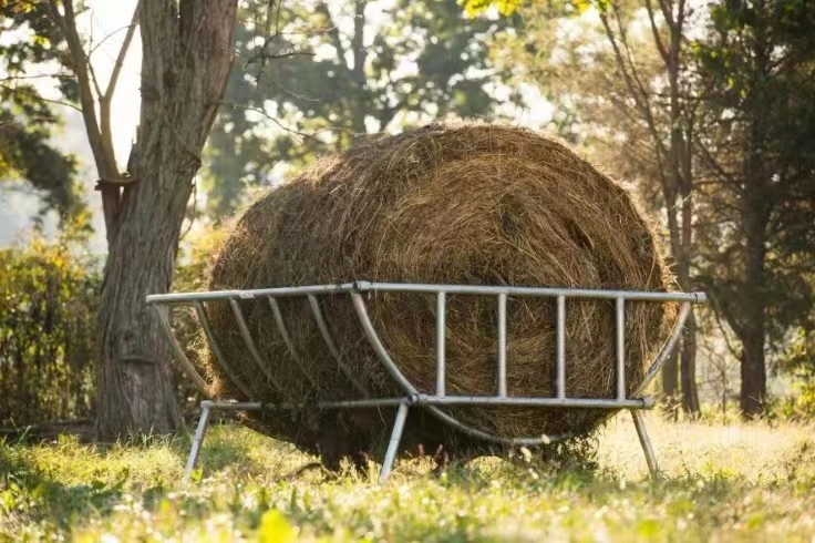 Equipamento de agricultura e agricultura personalizado alimentador de fardos Corral alimentador portátil gado Painel de cremalheira do cavalo de gado e portão de gado de fazenda rural