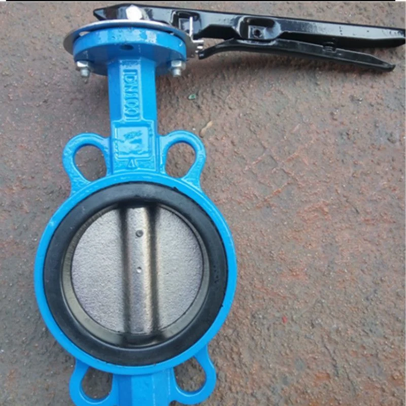 Handle Type Wafer Ball Mill Cast Iron Rubber Lined Butterfly Valve D71X-10/16c