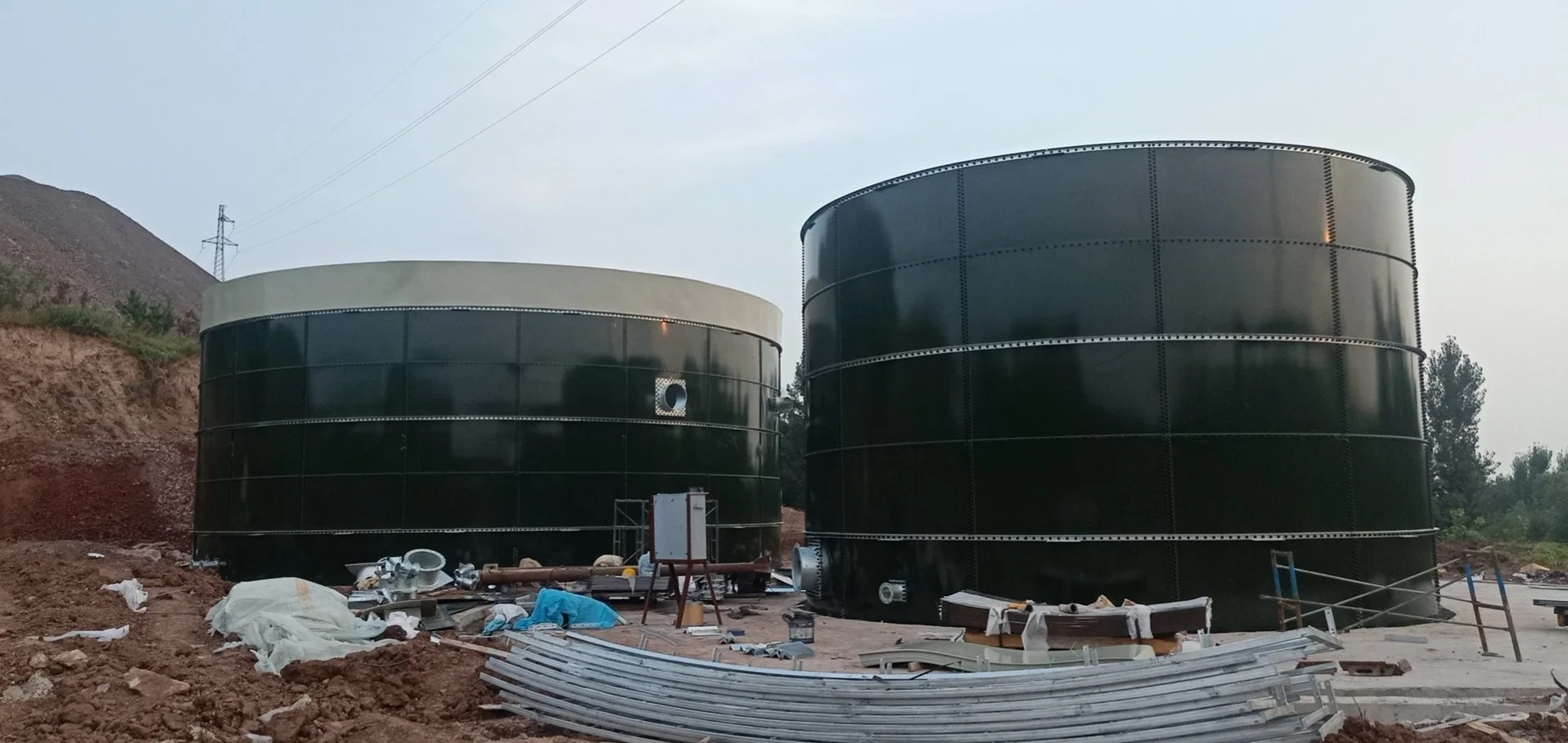 100-3000m3 preço baixo eficiência processamento de lacticínios águas residuais IC Circulação interna biodigester anaeróbico fermentação tanque anaeróbico Reactor anaeróbico