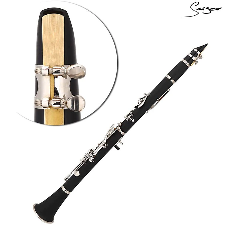 2021 New 17 Keys Bb Clarinet B Tone Bakelite Clarinet for Student Beginner