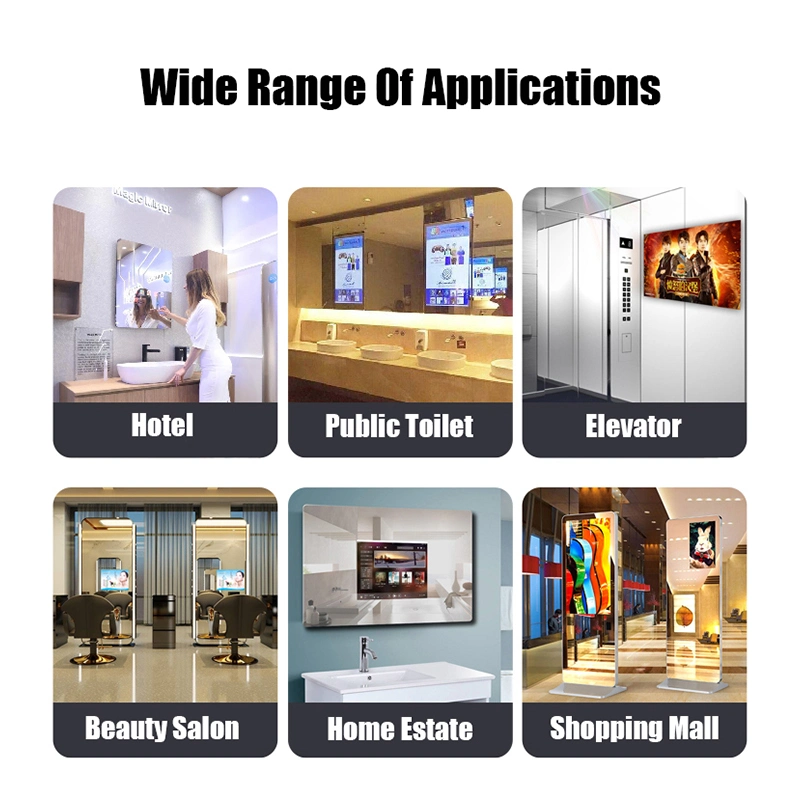 24 pulgadas Android Smart Mirror TV LED de exterior resistente al agua de baño TV TV Hotel